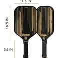 thumbnail image 2 of Franklin Pro Pickleball Paddle Signature Series with MaxGrit Surface, Size 16mm, Black/Gold, 2 of 5