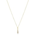 thumbnail image 2 of SuperJeweler Crystal Drop Necklace for Women in Yellow Gold Overlay, 16 inches, 2 of 5