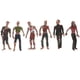 thumbnail image 2 of 6pcs Modelo de Zombies de Simución de Acción de Cadáveres Modelo di Personajes Ferrocarrill Decoración para Escerna de Arena Sunnimix Figuras de cadáveres ambulantes, 2 of 8