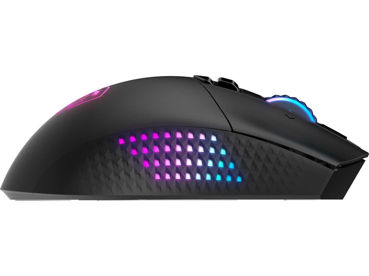 MSI VERSA PRO Gaming Mouse - Pixart 3395 - Cable/Wireless - Bluetooth/Radio Frequency - 2.40 GHz - Rechargeable - Black - USB 2.0 - 26000 dpi - 4 Way Scroll - 15 Button(s) - 13 Programmable Button(...