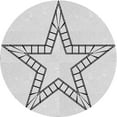 thumbnail image 1 of Ahgly Tapis Rond Lavable en Machine Intérieur Transitionnel Gris Platine, 3 Pieds Rond, 1 of 7