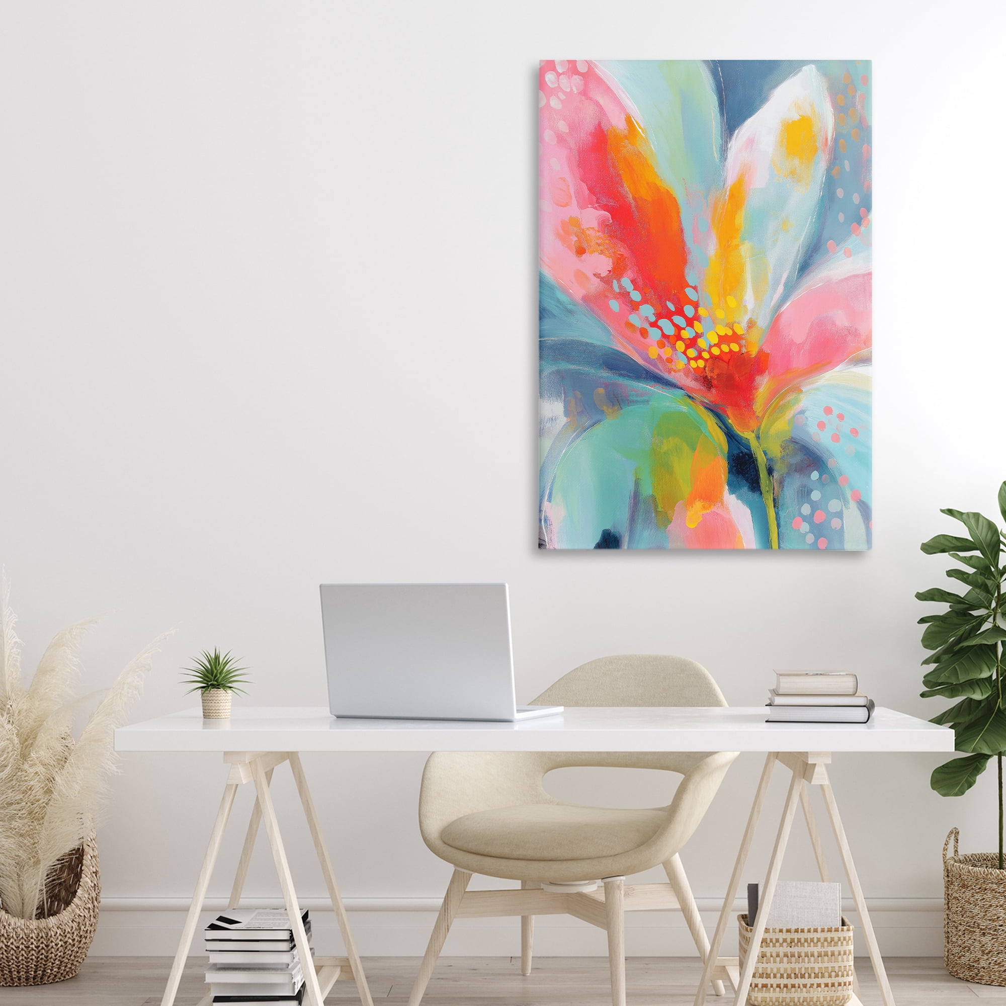Stupell Industries Dotted Bloom Expression Canvas Wall Art, design by Chromatic Storm Studio