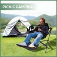 thumbnail image 6 of Hammock Camping Chair with Footrest, Camping Chair with Stand, Swinging Chair, Camping Chair, with Cup Holder, Side Pocket, Heavy Duty (2-Pack), 6 of 7