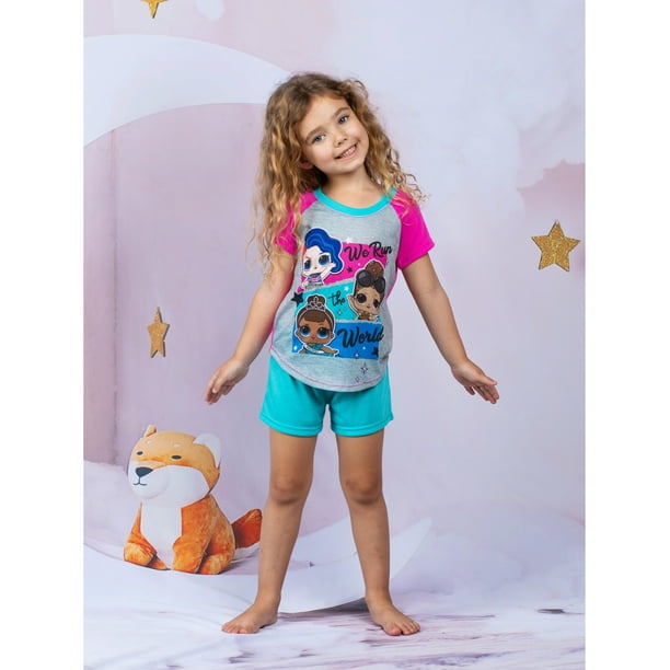 L.O.L. Surprise L.O.L. Surprise Girls Pajama Fun Top Pants Short 3 Pc Sleepwear