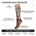 thumbnail image 5 of Compression Socks for Women and Men - Adorable Kitten In Kimono Compression Socks Circulation for Workout, 5 of 8