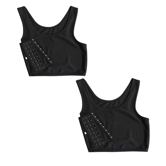Tweang Sports Bra Workout Tank Tops Fitness Vest Vest Bra racerback bras for women Chest Binder Push Up Bras Lightweight racerback sports Workout Crop Tank Tops Women's Bra Black L