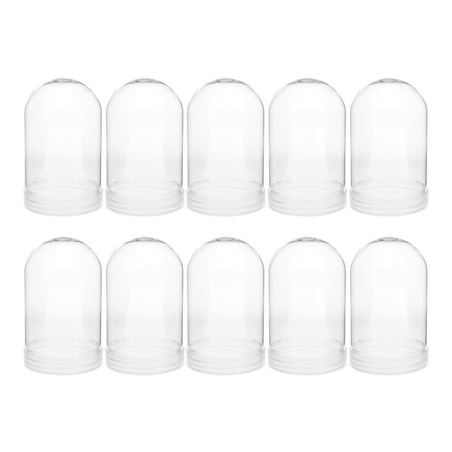 BRIGHTFUFU 10 Uds. Globo de agua de plástico transparente DIY, globo de nieve, globo de agua, accesorio de plástico, globo de nieve DIY