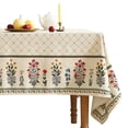 thumbnail image 1 of Mantel ISAENNE Designer de lino vintage con estampado floral, 140 x 140 cm, 1 of 9