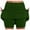 A-Green48, variant on XIAONU Women's Built-in Shorts Mini Skirt Stretchy High-Waist Skirt Comfortable Casual Daily Wear