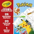 thumbnail image 3 of Crayola Pokemon Art Kit for Kids (45pcs), Coloring Book and Stickers, Travel Activity, Pokemon Toys & Gifts for Kids, 3 of 6