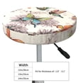 thumbnail image 4 of Kll Flying Butterflies Round Bar Chair Cushion Cover 12 Inch,Bar Stool Protector With Elastic, Soft Washable, 4 of 7