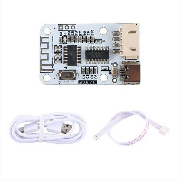 Placa Amplificadora Bluetooth de 5 V CC, 3 W + 3 W, 2,0 Canales, EstéReo HiFi, PAM8403, Interfaz Tipo C, Mini MóDulo Amplificador Digital A