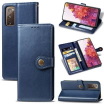 Allytech Samsung Galaxy S20 FE 5G Case, Premium PU Leather Folio Flip Wallet Case Cover with Credit Cards Slots Cash Holder Magnetic Closure Wallet Case for Samsung Galaxy S20 FE 5G, Blue