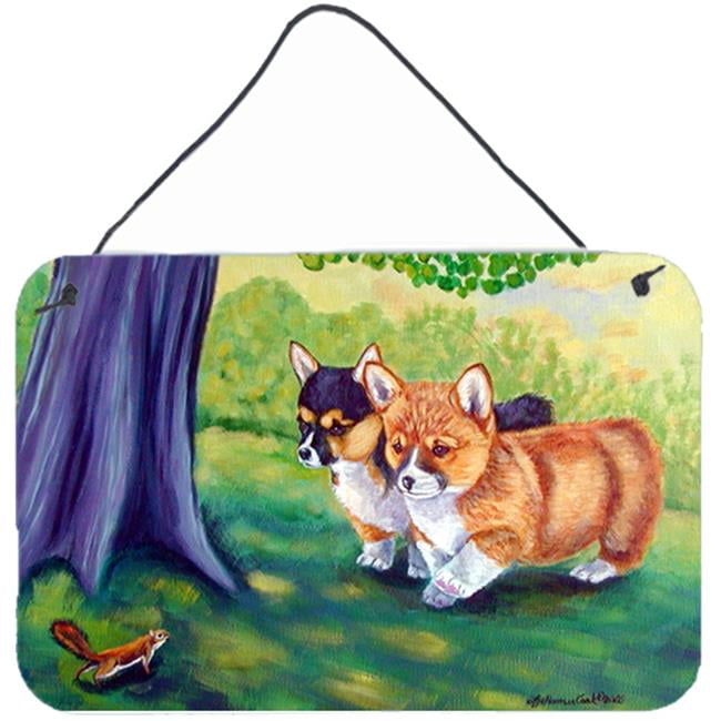 *Aluminum* Warning Area Patrolled By Corgi 8/"X12/" Metal Novelty Sign