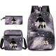 thumbnail image 4 of Doors Roblox mochila escolar de tres piezas estampada, transpirable, práctica, bolsa de lona de gran capacidad, aligeramiento de hombros con cremallera, 4 of 4
