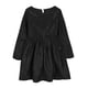 thumbnail image 4 of Vestido de fiesta plisado brillante de manga larga para niños, 4 of 9