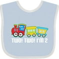 thumbnail image 3 of Inktastic 2nd Birthday Two Two Train Boys Baby Bib, 3 of 4