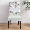 thumbnail image 4 of Dining Chair Covers Set of 6,Rustic Eucalyptus Leaf Pumpkin Universal Stretch Kitchen Seat Covers Parsons Chair Protector Slipcover for Home Restaurant Party Decor,Fall Colorful Plant on Wood, 4 of 6