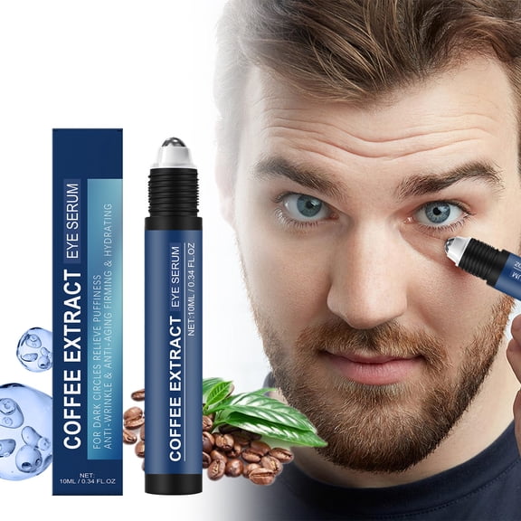 PiGOGI Eye Serum for Dark Circles 10ml, Reduces Wrinkles Slow Aging, Caffeine Infused Eye Cream for Puffiness Bags Under Eyes