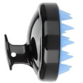 thumbnail image 2 of Cepillo masajeador de cuero cabelludo de silicona negra para el cabello y el cuero cabelludo, ideal para la ducha, para un masaje suave y un cuidado óptimo., 2 of 5