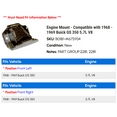 thumbnail image 2 of Engine Mount - Compatible with 1968 - 1969 Buick GS 350 5.7L V8, 2 of 2