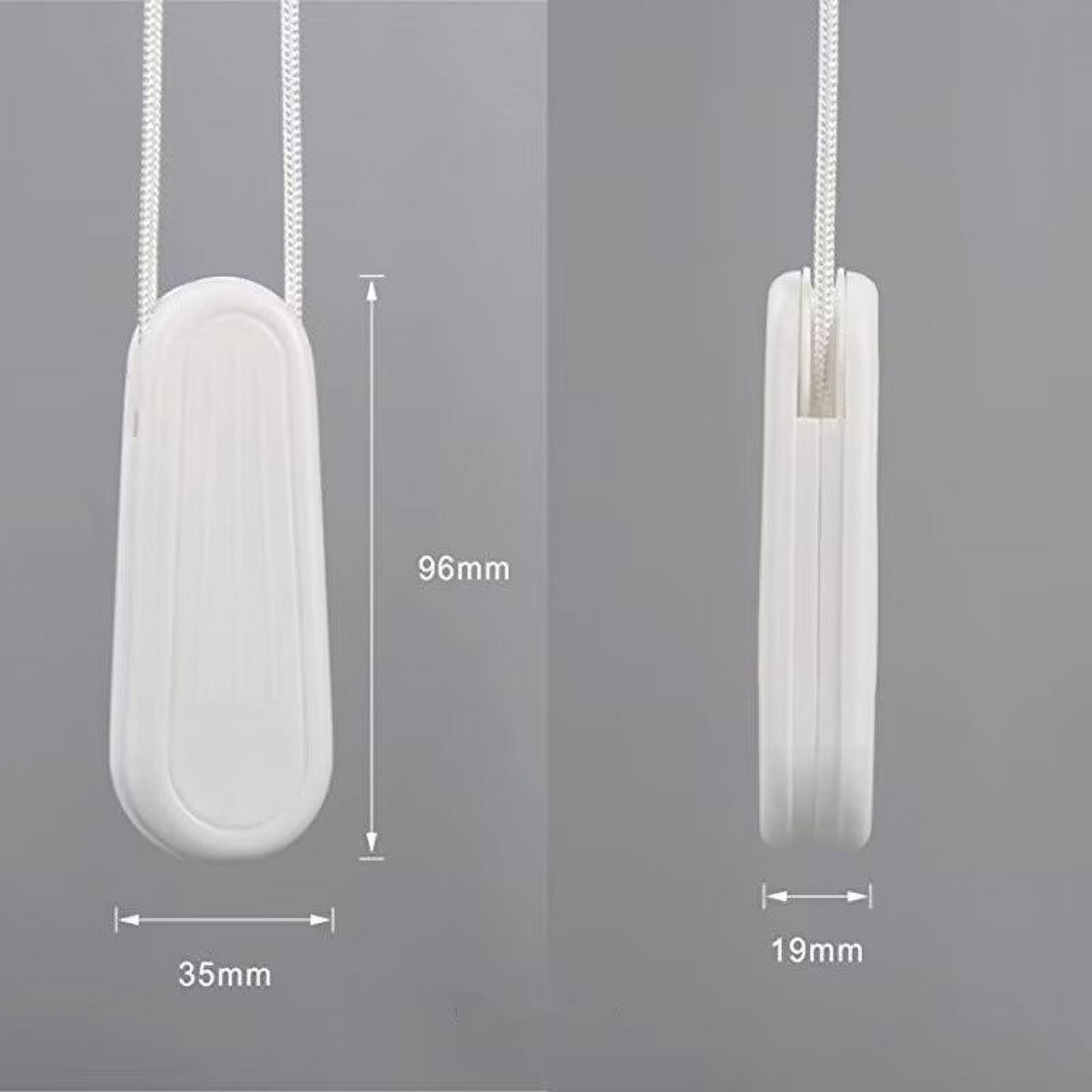Pack De 3 Pesos Para Cordón De Persiana - Tiradores Ergonómicos Antideslizantes, Color Blanco
