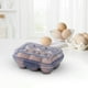 thumbnail image 3 of Organizador de frigorífico de plástico apilable para huevos apilables con asa para almacenamiento en la cocina, 3 of 4