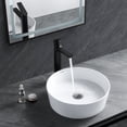 thumbnail image 2 of Lavabo de ceramica redondo Gravita sin rebosadero 36 cm, 2 of 5