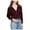 Purple - darkbrown, variant on Free People Womens Embroidered Pullover Blouse, Purple, Small