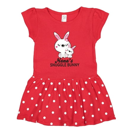 

Inktastic Nanas Snuggle Bunny Easter Gift Toddler Girl Dress
