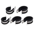 thumbnail image 1 of Abrazaderas de manguera de goma EPDM con forro de 22 mm de diámetro, sujetadores de cable, 5 piezas, 1 of 3