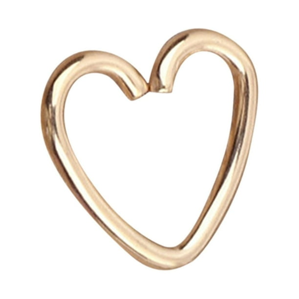 Corazón Anillo de la Nariz Aro 316L Acero Quirúrgico Nariz Aro para Mujeres Hombres 20g Nariz Piercing Aro Joyería