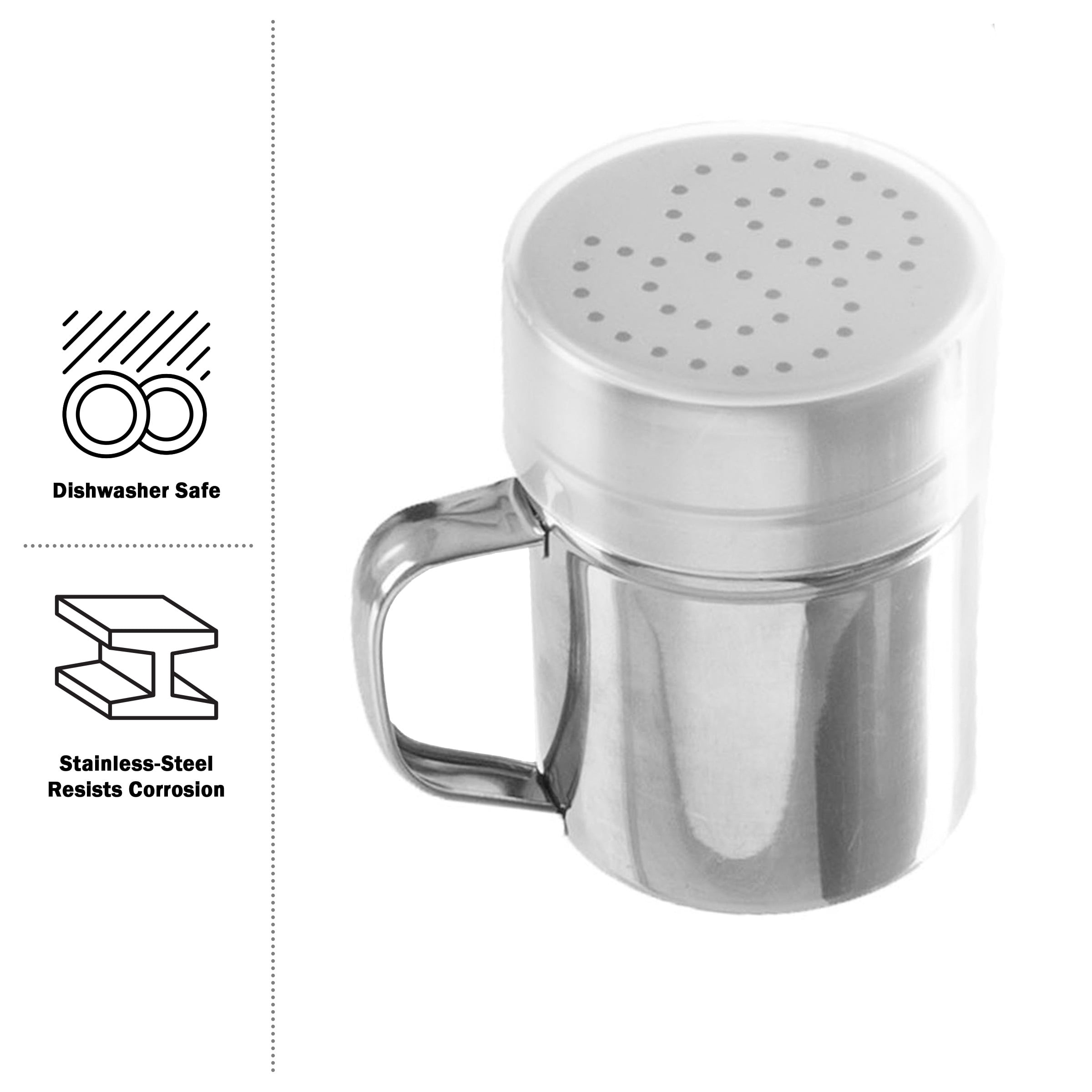 Popcorn Scoop and Seasoning Shaker Set – 2-Piece Stainless-Steel Serving Accessories Kit with Scooper and Saltshaker Dredge by Great Northern Popcorn