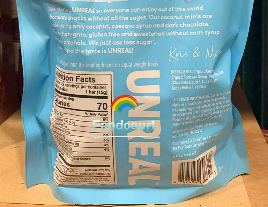 Unreal Dark Chocolate Coconut Mini Bars 15.34 oz