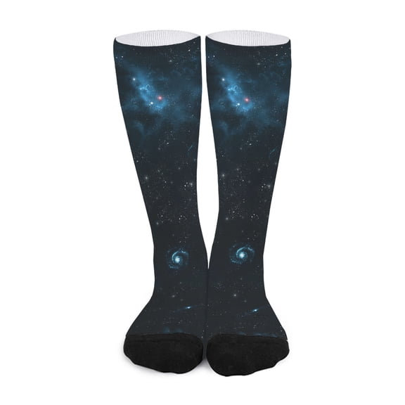 DIQADILA Deep Space Print Long Socks