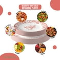 thumbnail image 4 of Trendables Disposable Plates For Party Supplies | Pink Floral Plastic Plates For Wedding 80 Pcs - 40 X 8 & 40 X 10 Dinner Plate Sets | Floral Plate Set Disposable Plastic Dinnerware Sets, 4 of 14