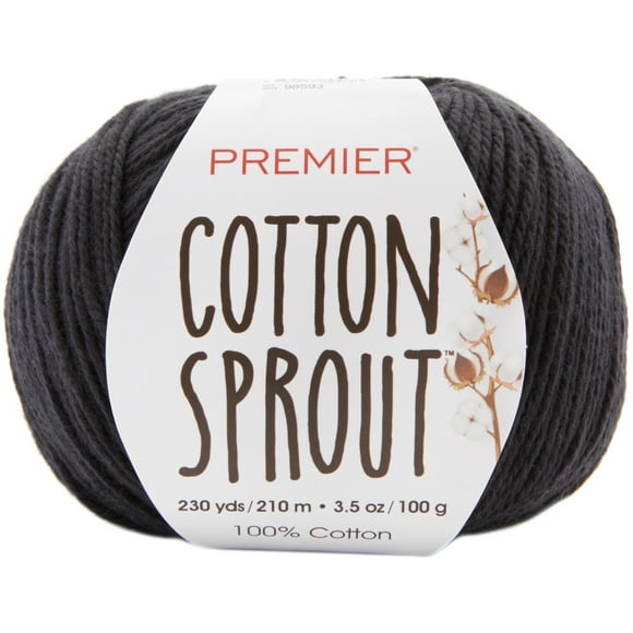 Premier Yarns Cotton Sprout Yarn-Black