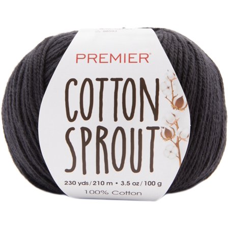 UPC: 0847652096049 | Premier Yarns Cotton Sprout Yarn-Black