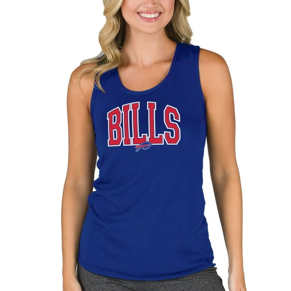 Women's Concepts Sport  Royal Buffalo Bills Marathon Racer Back Tank Top