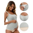 thumbnail image 3 of Unique Bargains Women's Maternity Thermal Camisoles with Built-In Bra L Grey, 3 of 6