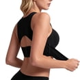 thumbnail image 4 of KHONTS Posture Bra for Women Wireless Bra Wide Strap Back Support Full Coverage Bralettes Black XXL, 4 of 7