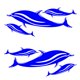 thumbnail image 2 of 2 Unids Adhesivo Sticker Decal Etiquetas para Kayak Coche Pesca Decal ejercicio Acuáticos Accesorios Sharpla Decalques de delfines, 2 of 8