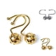 thumbnail image 4 of Anillos de cortina de ducha Ganchos Bola de rodillo fácil Cortina de ducha de baño Anillos de metal Ganchos 12 Piezas Methold HA0136-01B, 4 of 6