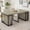 Ancient White, variant on BSHTI 23.62"-118" MDF Extendable Rectangular Dining Table with Metal Base, Wood Grain Top for Kitchen/Dining Room(Ancient Oak)