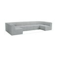 thumbnail image 3 of Meridian Furniture Ollie Grey Boucle Fabric Modular Sectional, 3 of 14