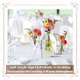 thumbnail image 4 of 25 Sets 4 x 6 Inch Clear Arch Acrylic Sign with Stand Blank Arched Round Top Sheet Arch Table Numbers for Wedding, 4 of 8