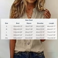 thumbnail image 3 of Linen Cotton Short Sleeve Solid Color Tops V Neck Women's, Womens Tops Casual Blouses Daily Wear Casual Outfits Perfect For Casual Daily Wear And Various Occasions, Great, 3 of 7