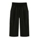 thumbnail image 4 of Capri Pantalones para Mujeres Casual Verano Color Sólido Lino, Bolsillos Cintura Elástica Pantalones Cortos Ligeros, 4 of 4