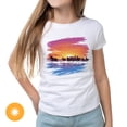 thumbnail image 2 of Girls Crew Tee - Wild Horse - White by DelSol for Women - 1 Pc T-Shirt (YXS), 2 of 3