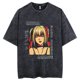 thumbnail image 1 of Camisetas lavadas Vintage Harajuku, Camiseta con estampado gráfico de Death Note, ropa de calle de algodón de gran tamaño, camiseta Unisex, 1 of 5